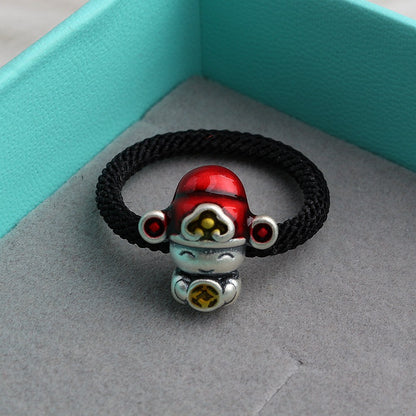 Argento Anello bellissimo con stile unico