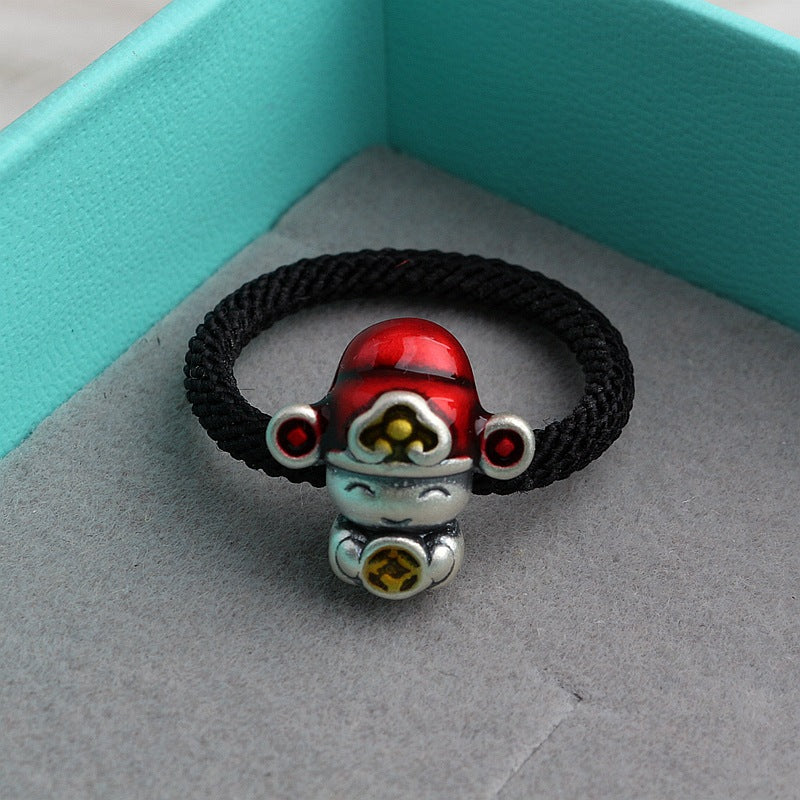 Argento Anello bellissimo con stile unico