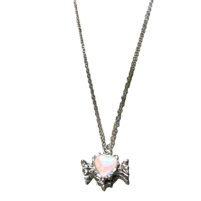 Argento Collana artigianale delicato