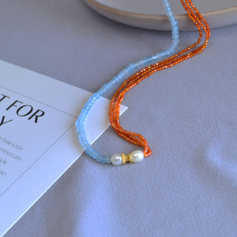 Perla Collana vintage fatto a mano