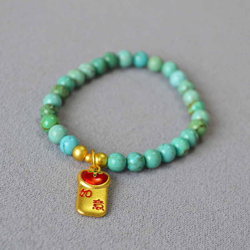 Oro Bracciale artigianale delicato