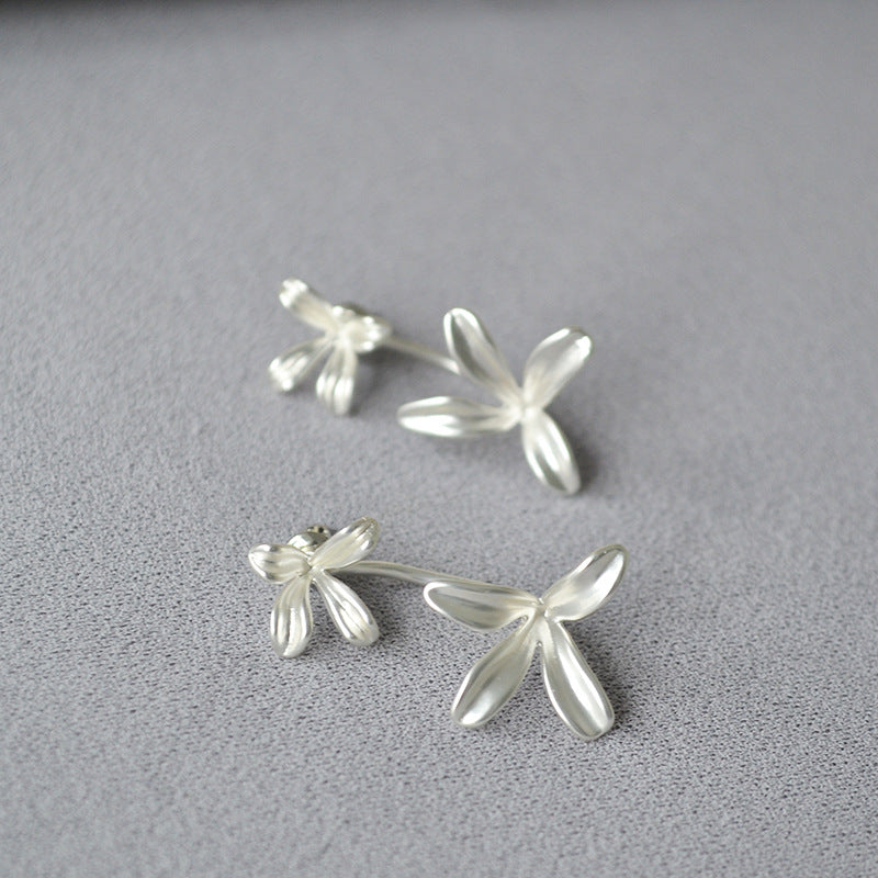 Argento Orecchino bellissimo con stile unico