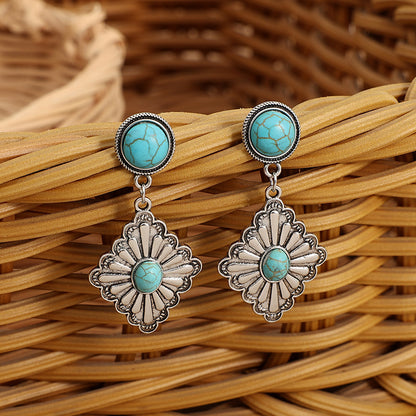 Argento Orecchino bellissimo con stile unico