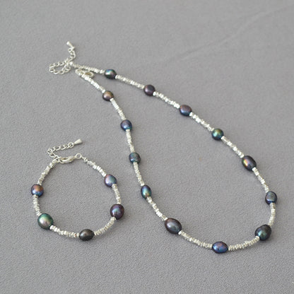 Argento Collana bellissimo con stile unico