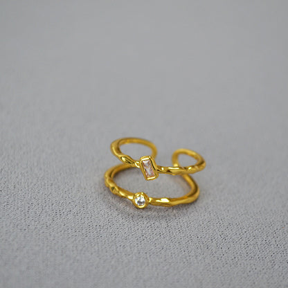 Oro Anello stupendo per uso quotidiano