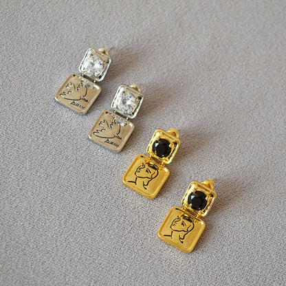 Argento Orecchino affascinante per ogni occasione