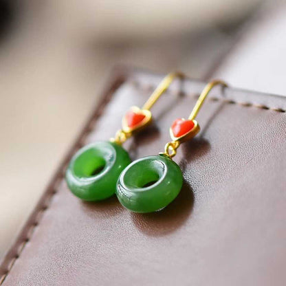 Argento Orecchino bellissimo con stile unico