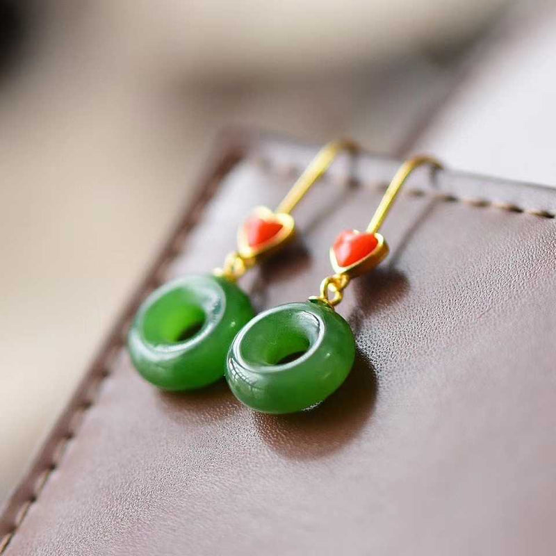 Argento Orecchino bellissimo con stile unico