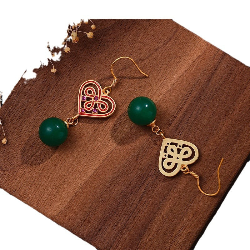 Oro Orecchino artigianale delicato