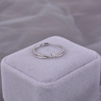 Argento Anello artigianale delicato