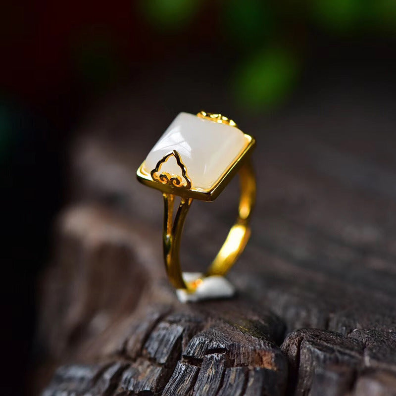 Argento Anello artigianale delicato