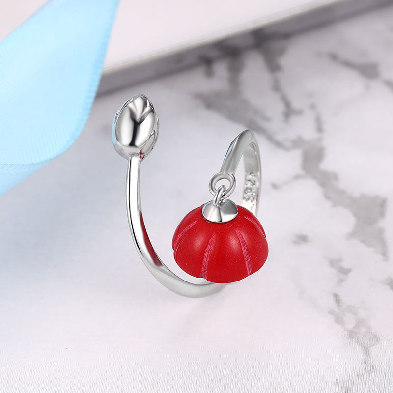 Argento Anello bellissimo con stile unico