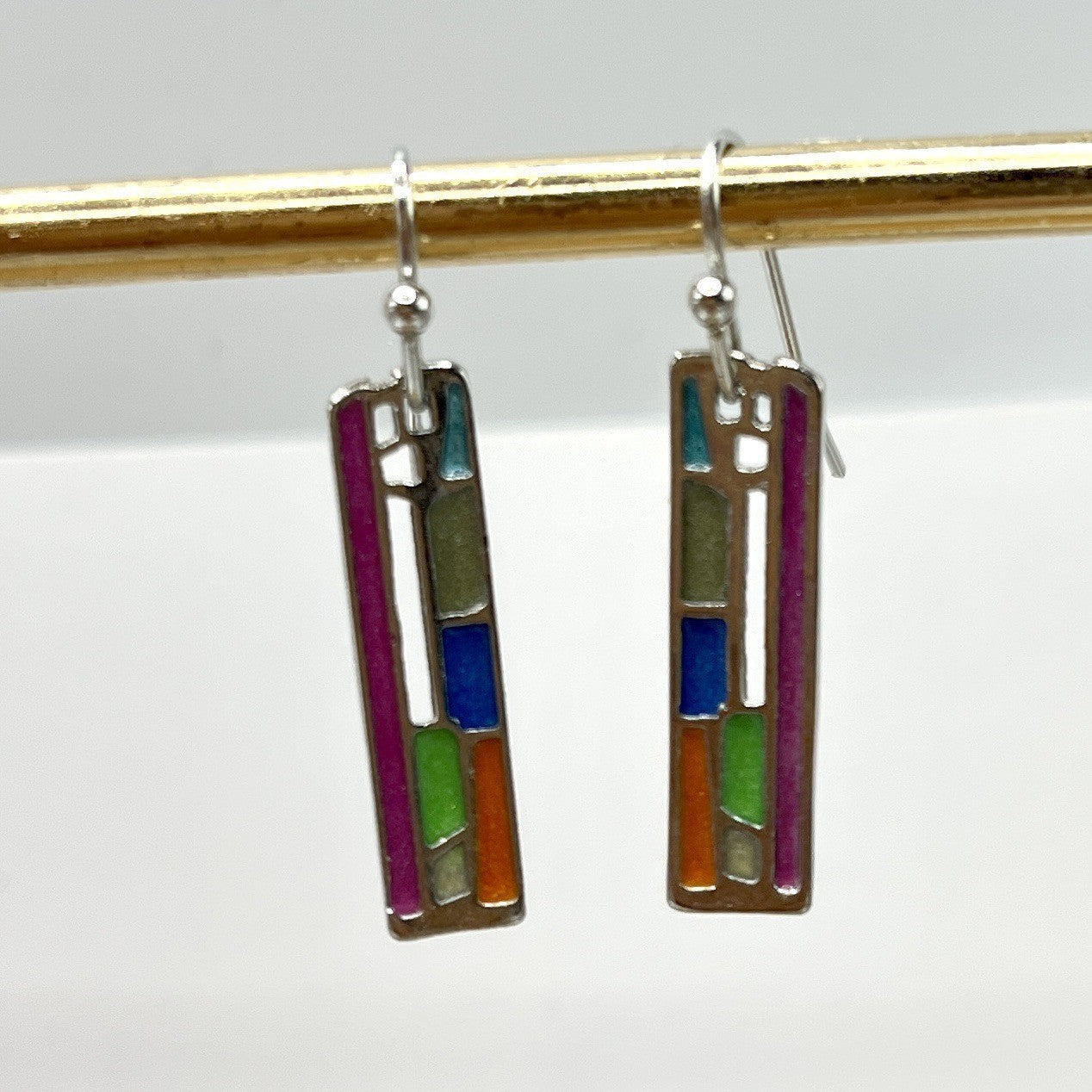 Argento Orecchino artigianale delicato