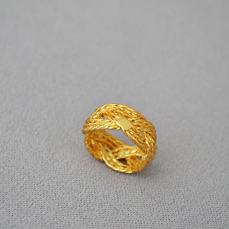 Oro Anello stupendo per uso quotidiano