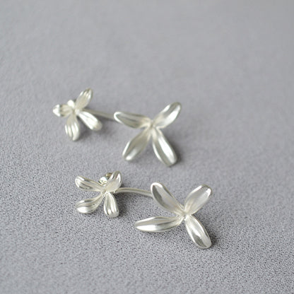 Argento Orecchino bellissimo con stile unico