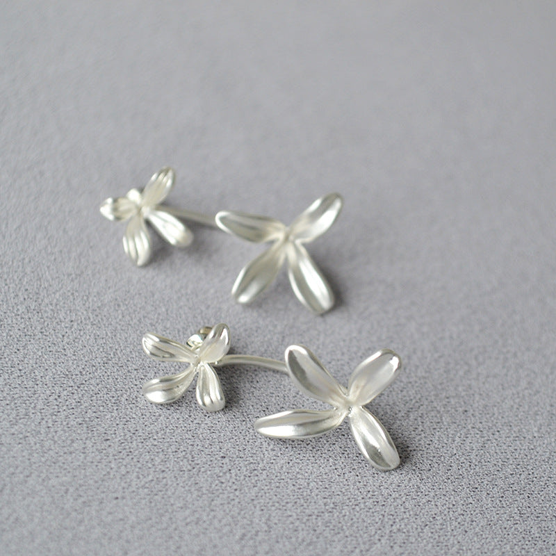 Argento Orecchino bellissimo con stile unico