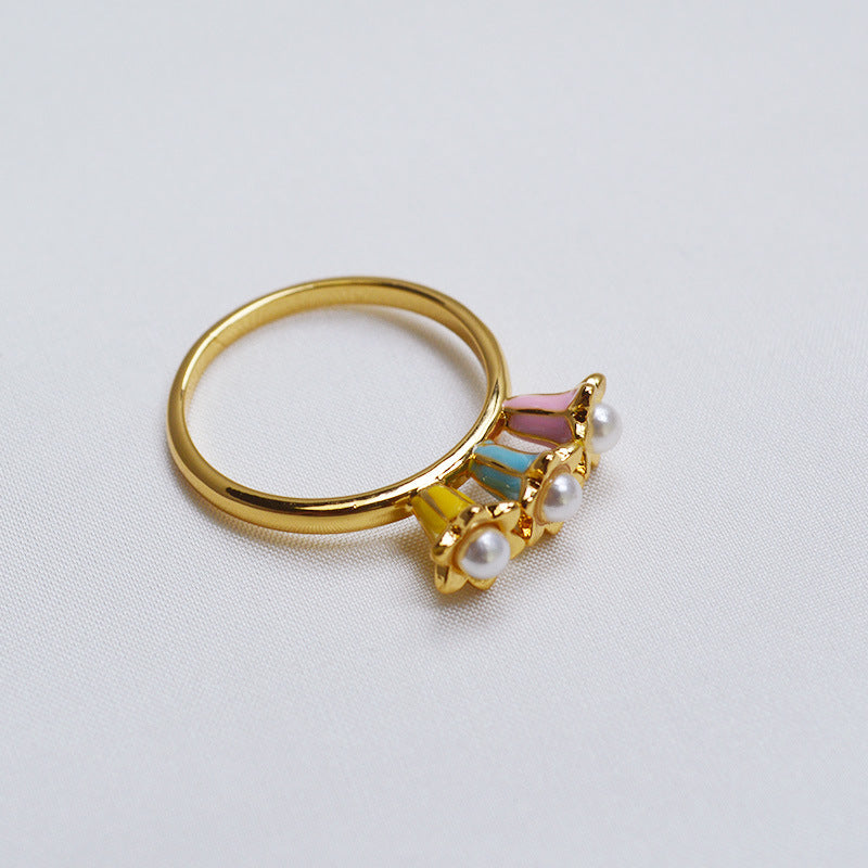 Oro Anello affascinante per ogni occasione