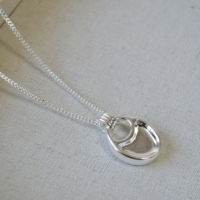 Argento Collana vintage fatto a mano