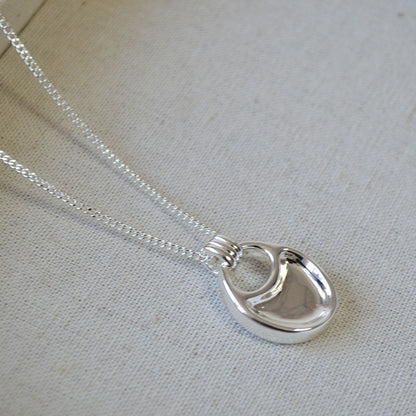 Argento Collana vintage fatto a mano