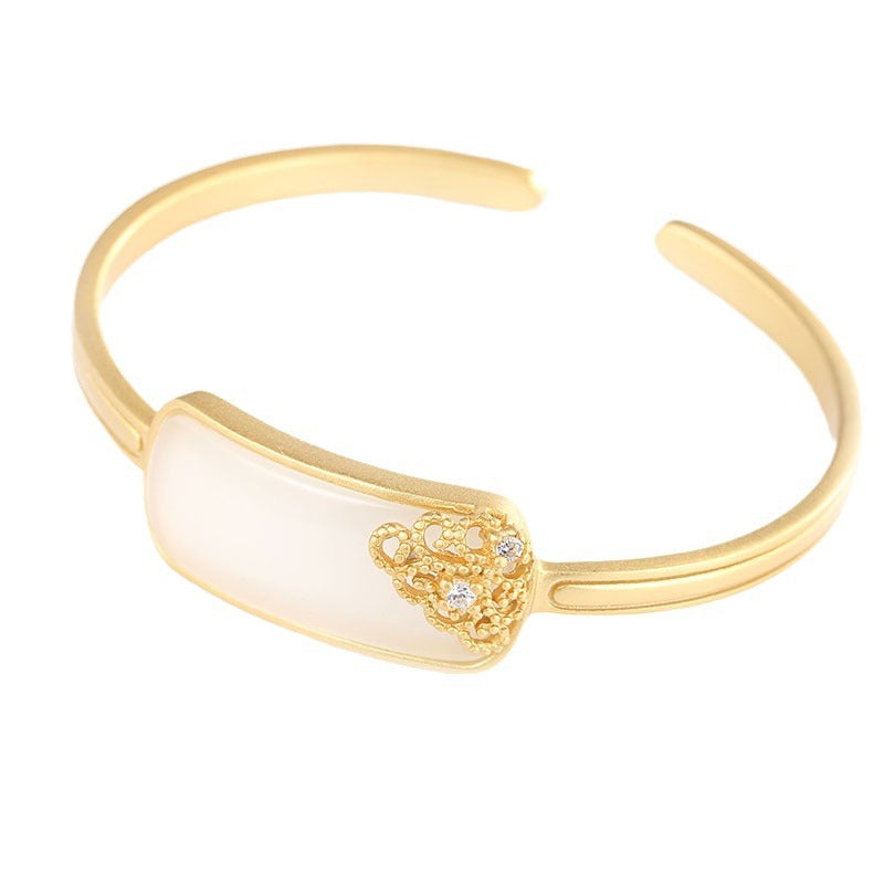 Argento Bracciale artigianale delicato