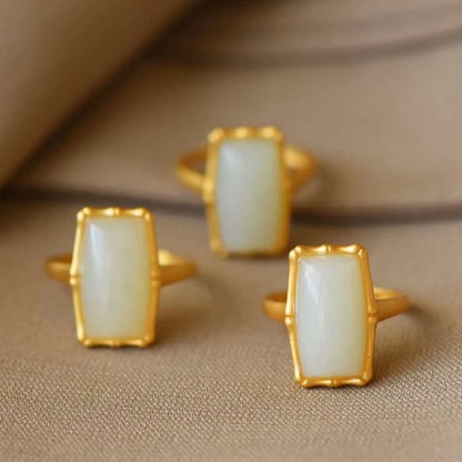 Oro Anello artigianale delicato