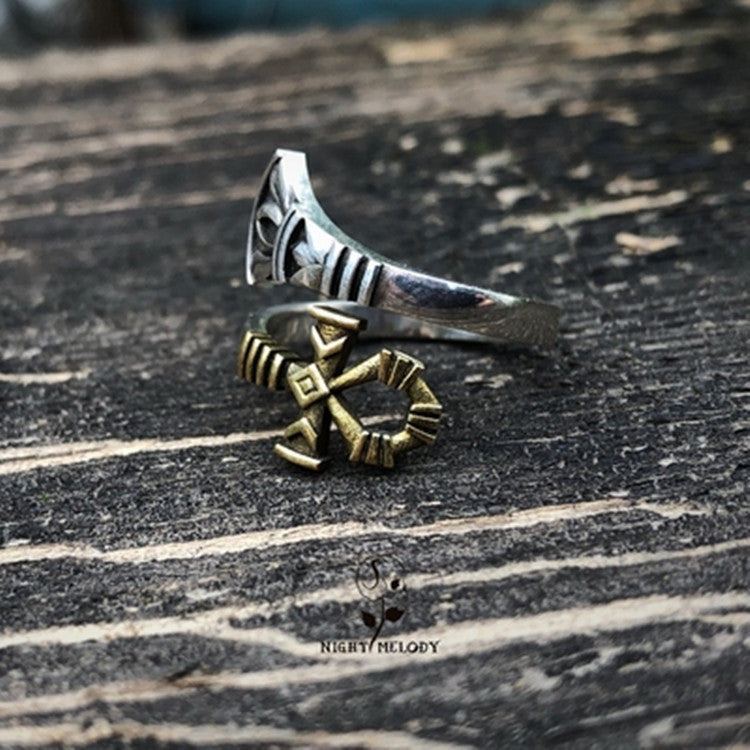 Argento Anello bellissimo con stile unico