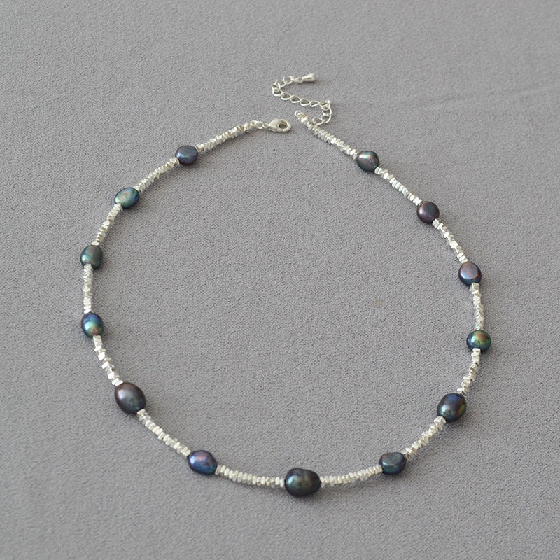 Argento Collana bellissimo con stile unico