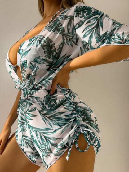 Juana® | Tropical Printed Three-piece Bikini