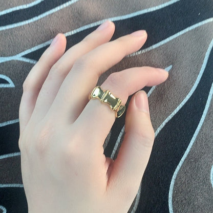 Oro Anello vintage fatto a mano