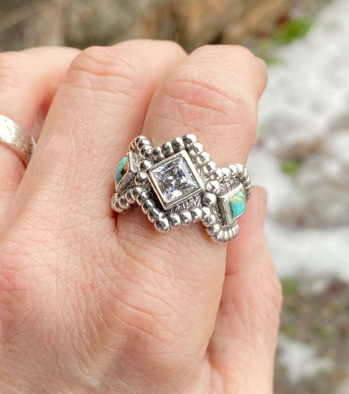 Argento Anello stupendo per uso quotidiano