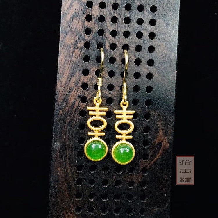 Argento Orecchino artigianale delicato