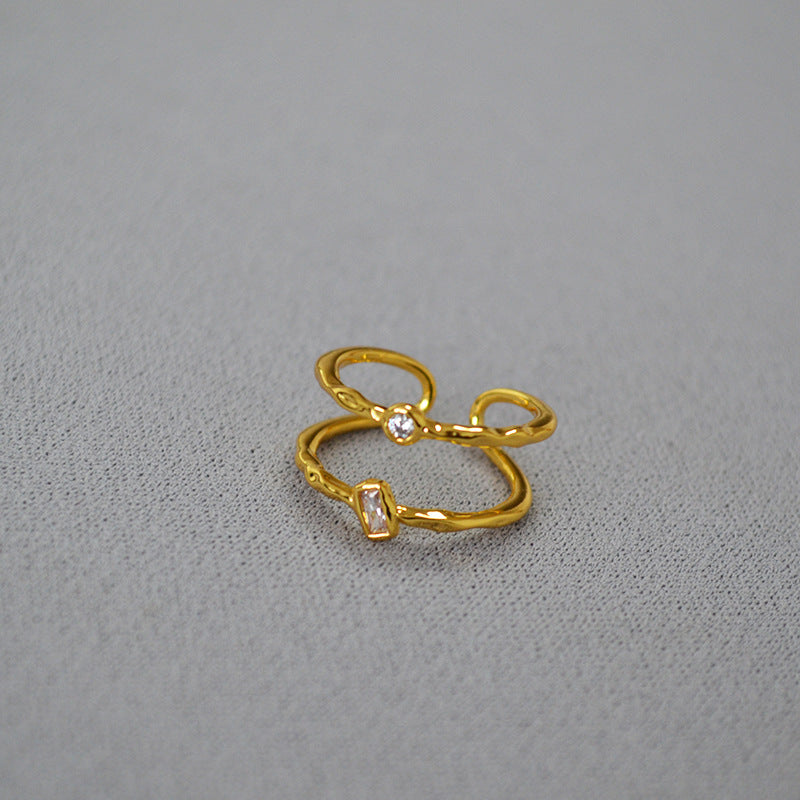 Oro Anello stupendo per uso quotidiano