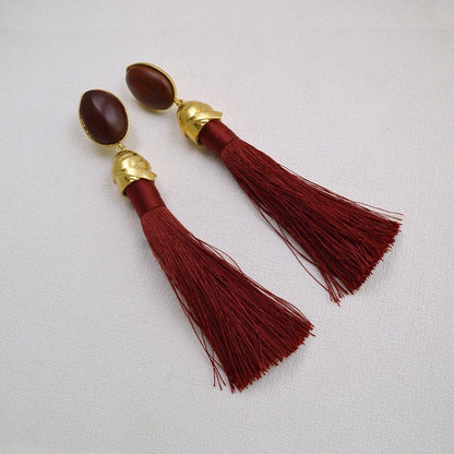 Oro Orecchino bellissimo con stile unico