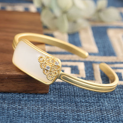 Argento Bracciale artigianale delicato