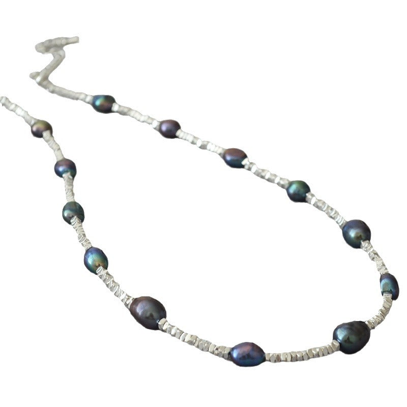 Argento Collana bellissimo con stile unico