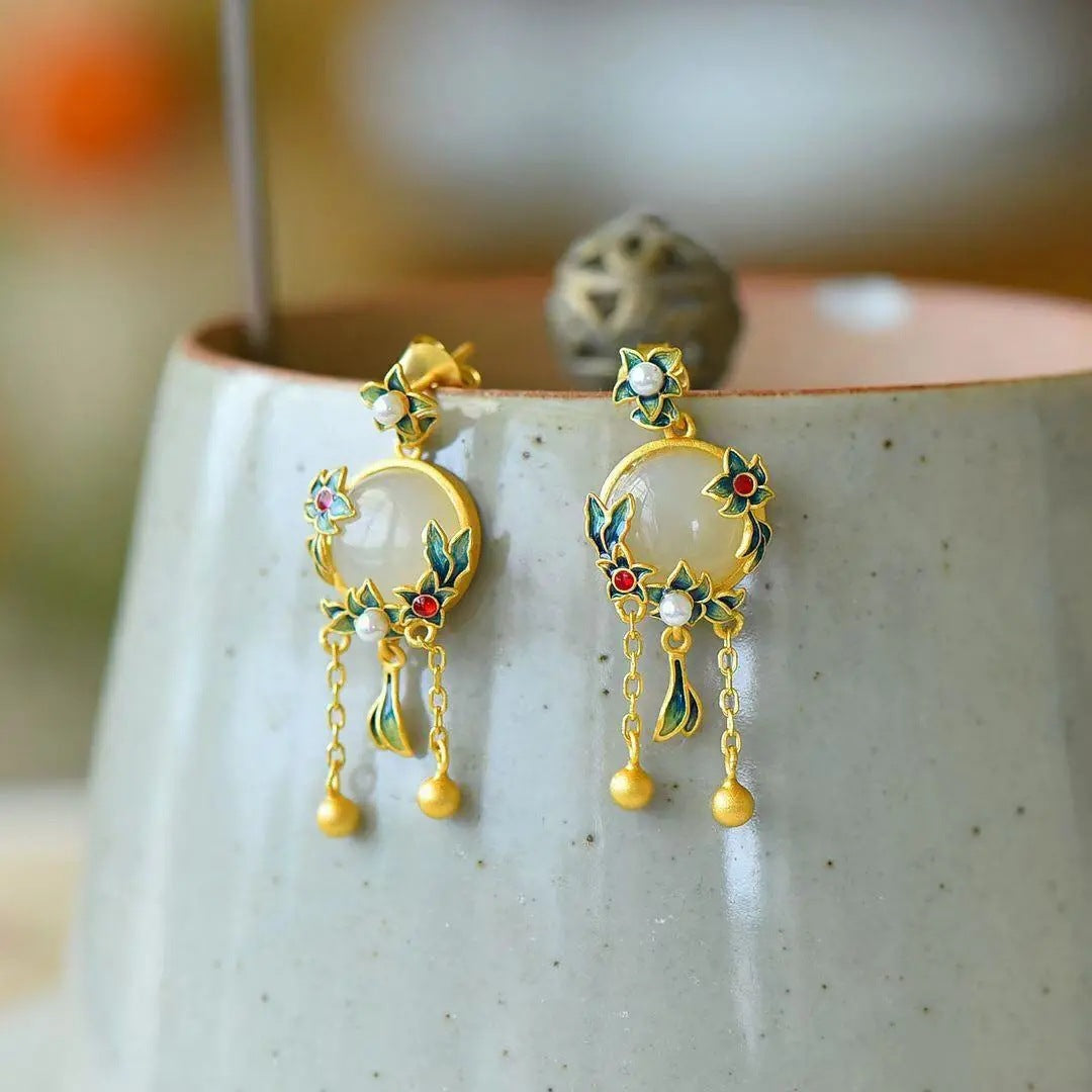 Argento Orecchino vintage fatto a mano