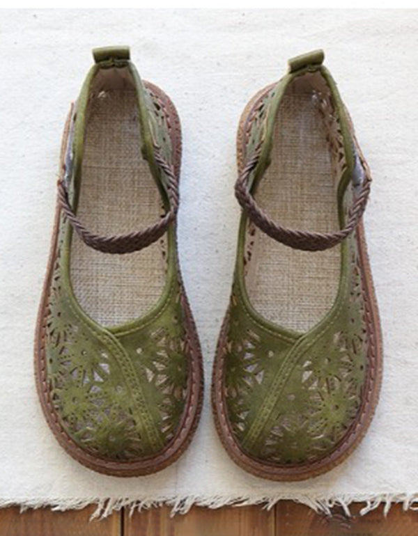 ER | Scarpe slip-on con taglio floreale