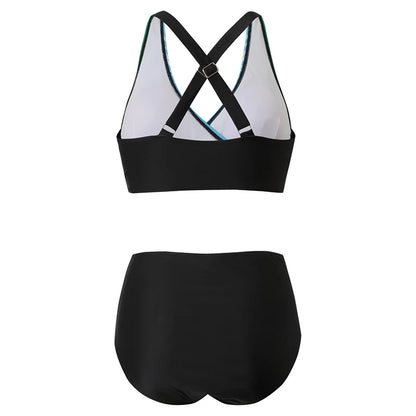Hana® | High Waisted Push-up Halter Bikini Set