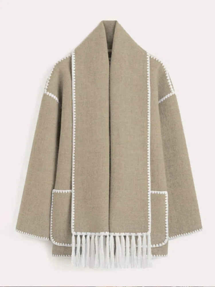 LP | Sciarpa e giacca calda ed elegante