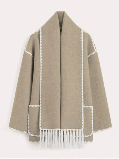 LP | Sciarpa e giacca calda ed elegante