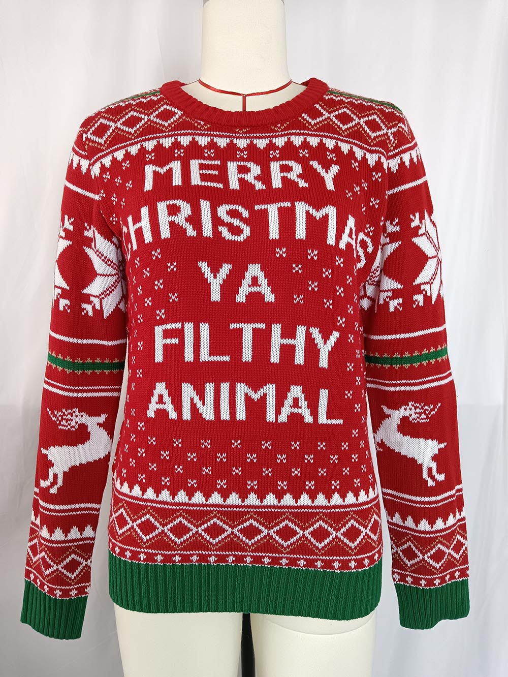 Maglione dal design curato