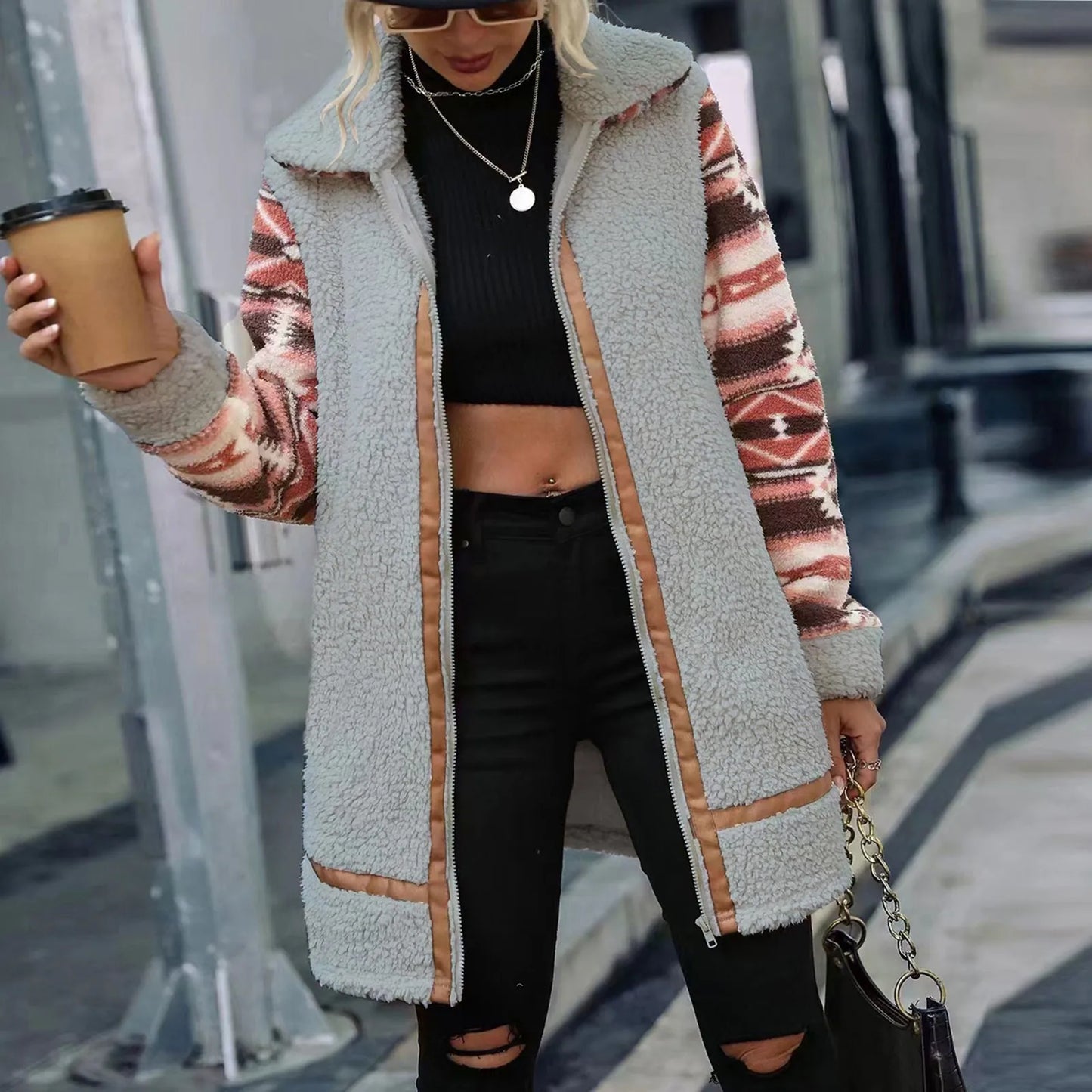 LP | Giacca con zip di tendenza per donna