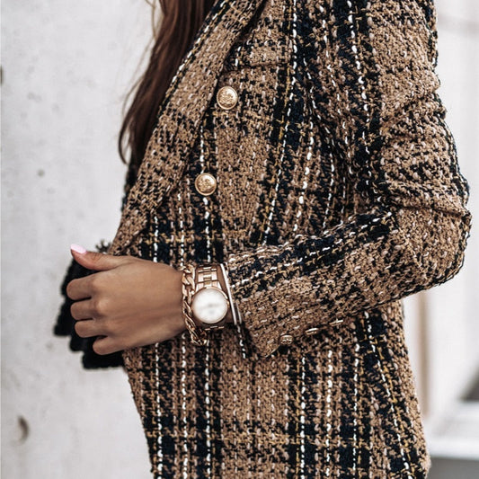 LP | Blazer a quadri chic da donna