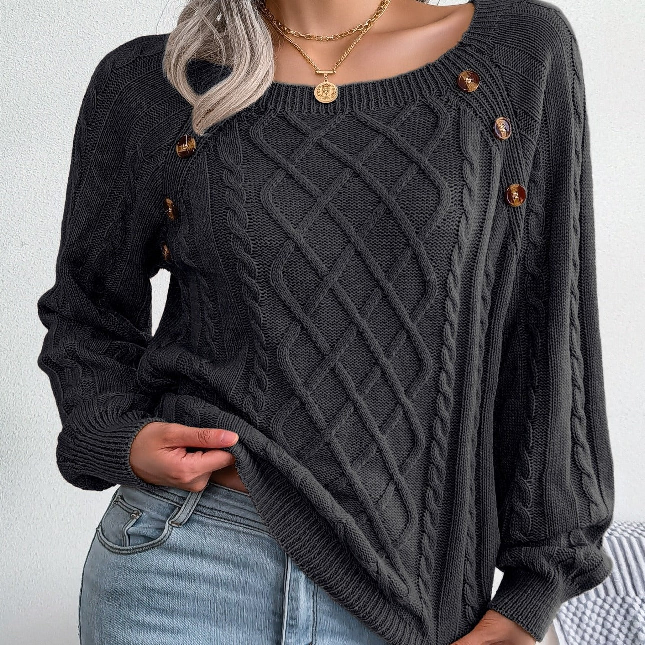 Maglione dal design curato