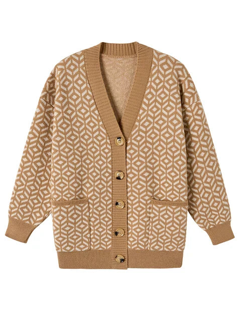 LP | Elegante cardigan in maglia con abbottonatura