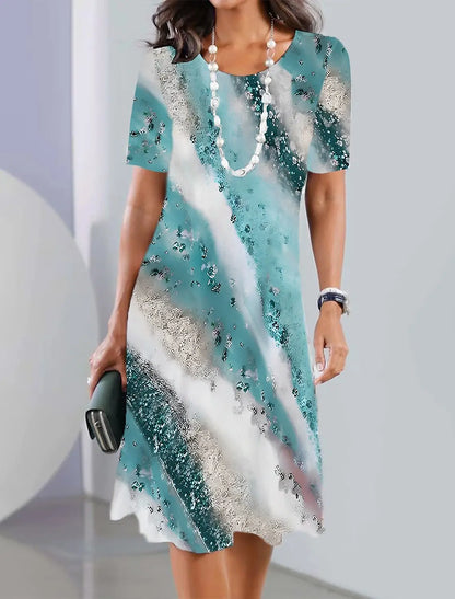 ER | Abiti da donna con stampa vintage