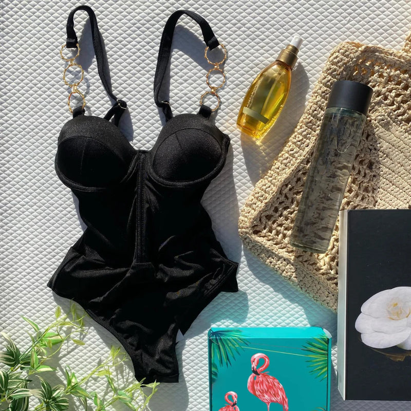 Inspired Bathing Suit With a Contemporary Edge