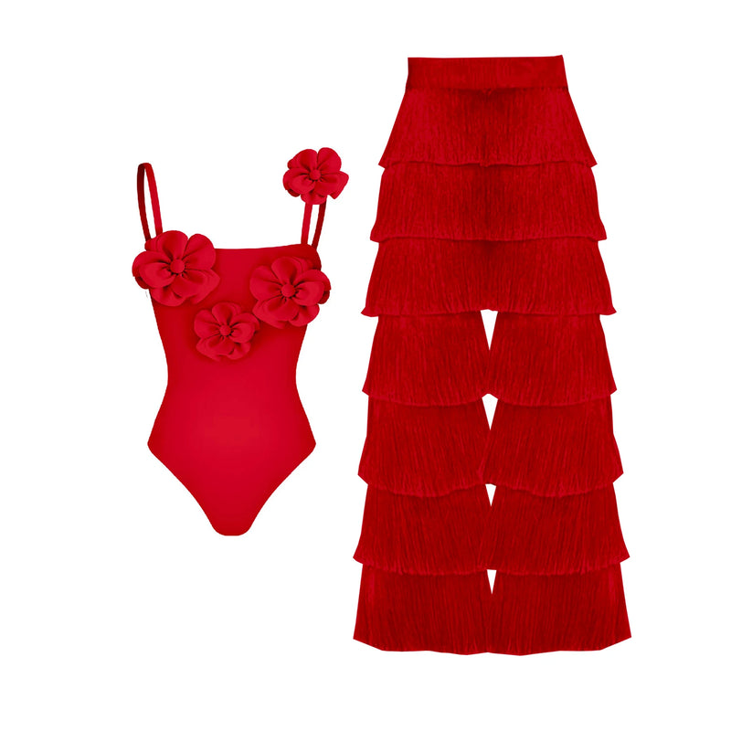 Beautifully Finished Bathing Suit in a Timeless Design
