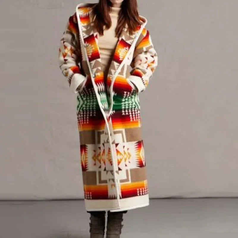 LP | Cappotto lungo in stile etnico