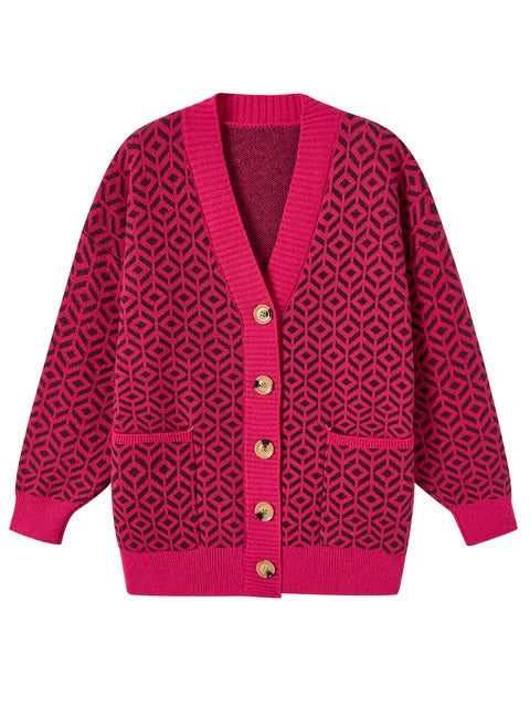 LP | Elegante cardigan in maglia con abbottonatura